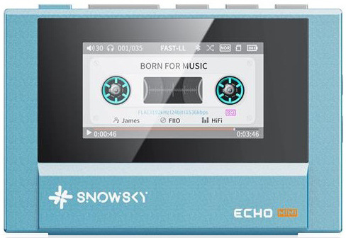 HiFi prenosný digitálny prehrávač FiiO SNOWSKY ECHO Mini 512MB modrý Digitálny prehrávač FiiO SNOWSKY Echo Mini, modrý