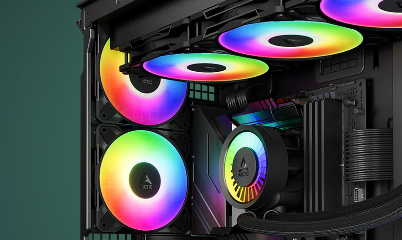 Ventilátor Arctic Cooling P12 Pro ARGB White biely Optimalizovaný dizajn pomáha lepšiemu prúdeniu vzduchu