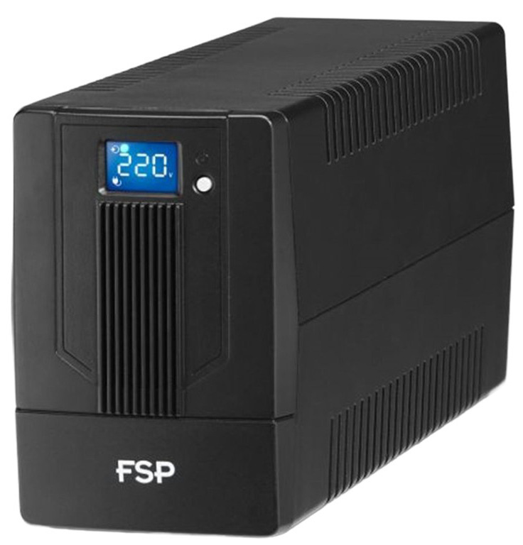 Záložný zdroj FSP iFP 800 s výkonom 800 VA, čierna farba