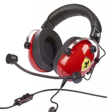 Headset Thrustmaster T.Racing Scuderia Ferrari Edition čierny/červený