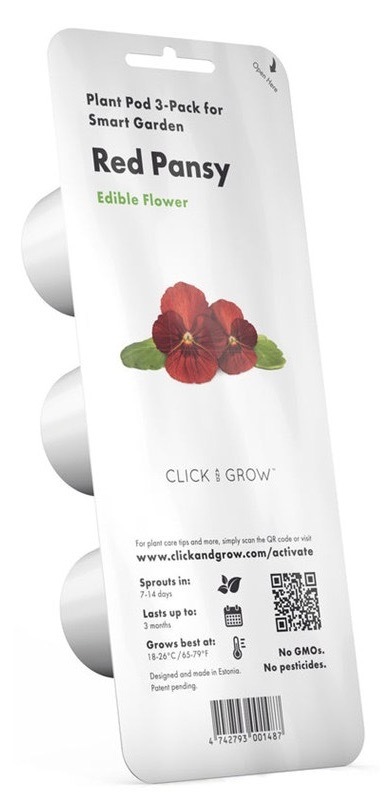 Semienka Click and Grow s rýchlym cyklom pestovania, 3 ks sadeníc