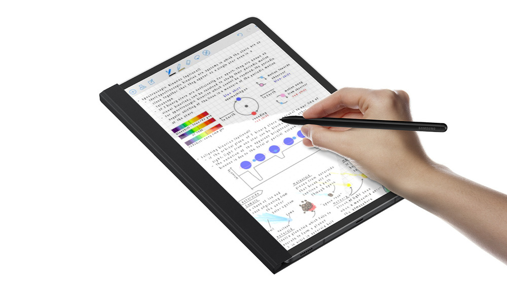 Puzdro na tablet Samsung Note View na Galaxy Tab S7/S8 biele