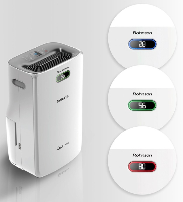 Odvlhčovač vzduchu Rohnson R-95016 Genius 16 & Ion UV-C