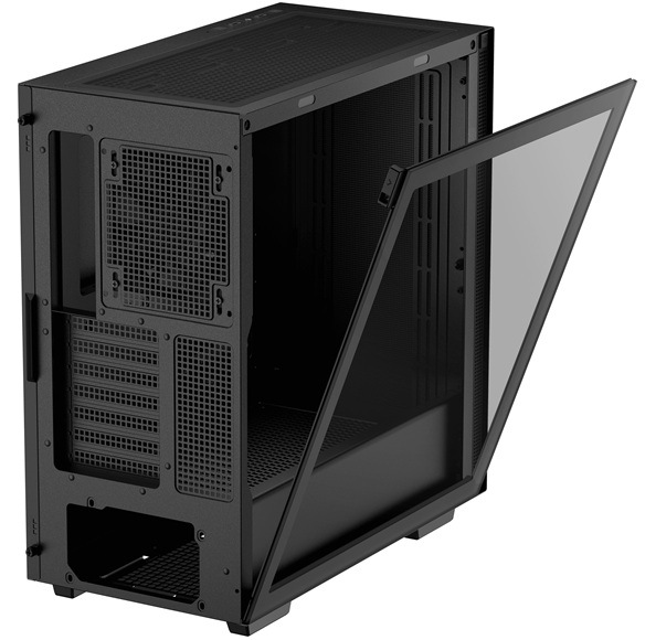 Case DeepCool CH510 čierna Detail obrázku PC skrine.