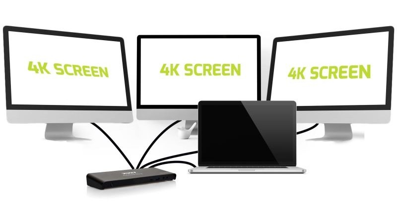 Dokovacia stanica PORT CONNECT 11v1, 3x 4K USB-C + USB 3.0 čierna Dokovacia stanica PORT CONNECT 11v1, 3x 4K USB-C + USB 3.0 čierna