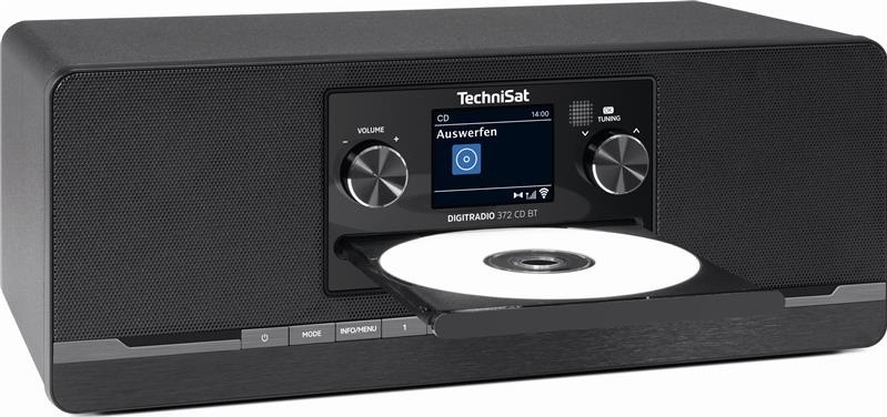 Rádioprijímač TechniSat DIGITRADIO 320 s vysunutou CD mechanikou