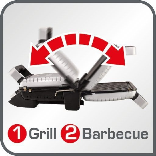 Gril Tefal SUPERGRILL TIMER GC451B12 čierny/chróm