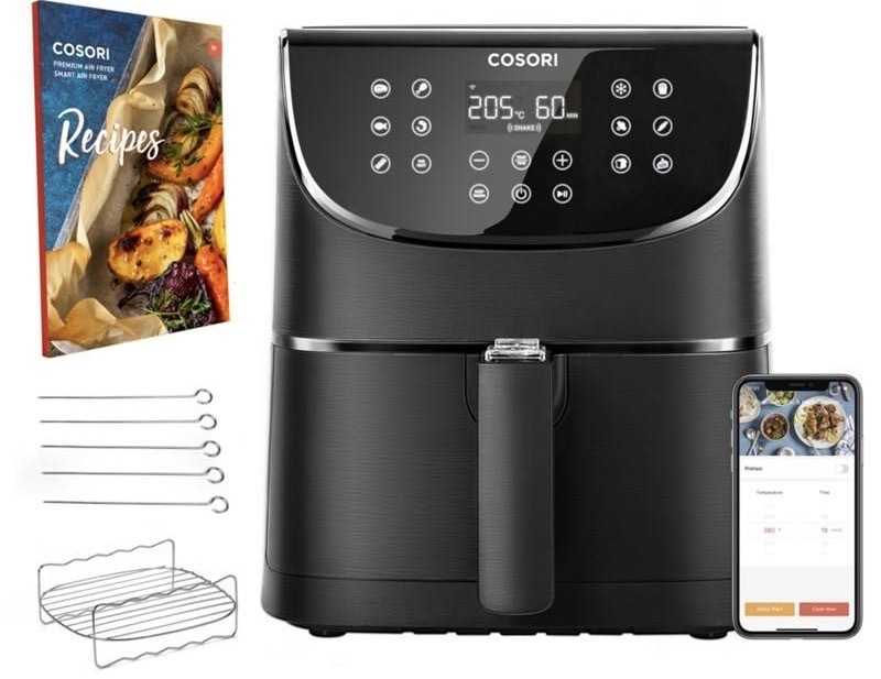 Fritéza teplovzdušná COSORI CS158 Premium Smart 5,5 l čierna