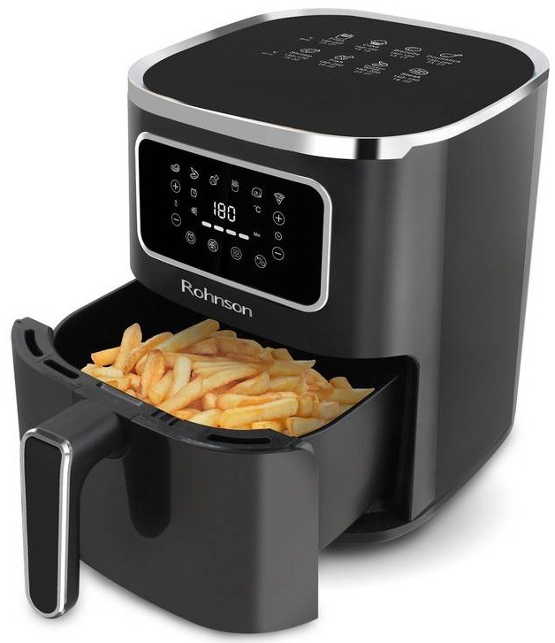Fritéza teplovzdušná Rohnson R-2802, 5 l čierna