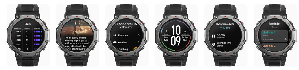 Inteligentné hodinky Amazfit T-Rex 3 čierne Inteligentné hodinky Amazfit T-Rex 3 čierne