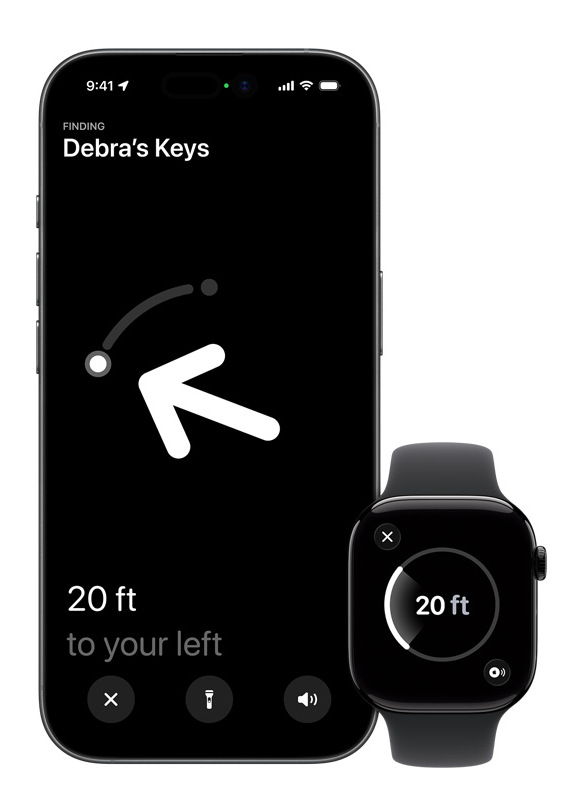 Apple AirTag (2. generácia) podporuje presnejšie vyhľadávanie prostredníctvom technológie UWB