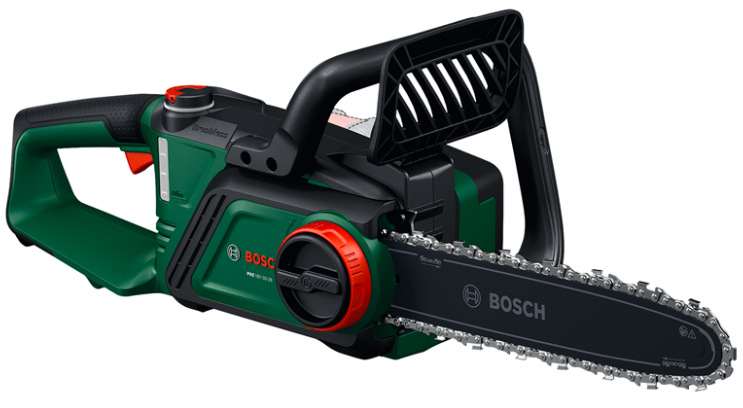 Reťazová píla Bosch PKE 18V-30-28 bez batérie akumulátorová píla s lištou 30 cm v zelenom prevedení
