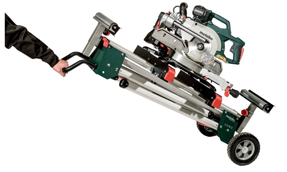 Stôl pre píly Metabo KSU 401 629006000 Stôl pre píly Metabo KSU 401 629006000 poskytuje výsuvné dosadacie plochy s kolieskami.