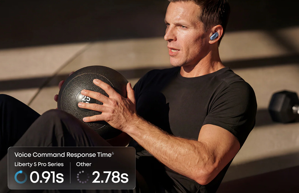 Anker soundcore Liberty 5 Pro podporujú okamžité hlasové povely