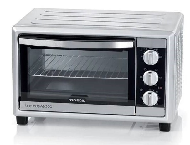Mini rúra Ariete Bon Cuisine 300 985/11, 30 L strieborná