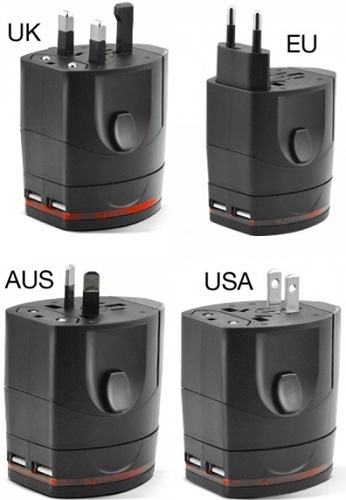 FONEX 2X USB ADAPTÉR UK/EU/AUS/USA,ČERNÁ FONEX 2X USB ADAPTÉR UK/EU/AUS/USA,ČERNÁ