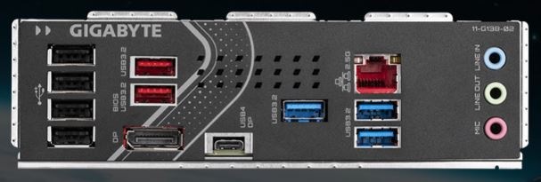 MB Gigabyte Z890 EAGLE a konektorová výbava