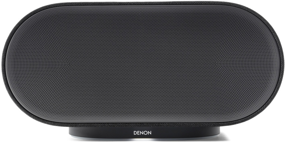 Elegantná mrežovaná predná strana reproduktora Denon Home 600″ width=