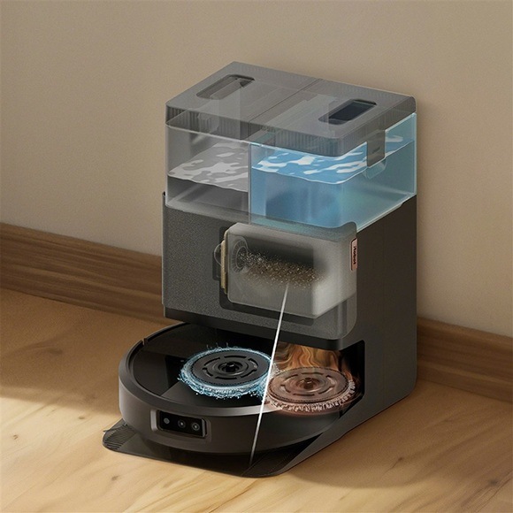 Robotický vysávač iRobot Roomba Plus 505 Combo + AutoWash dock (Black) čierny Robotický vysávač iRobot Roomba Plus 505 Combo + AutoWash dock (Black) čierny