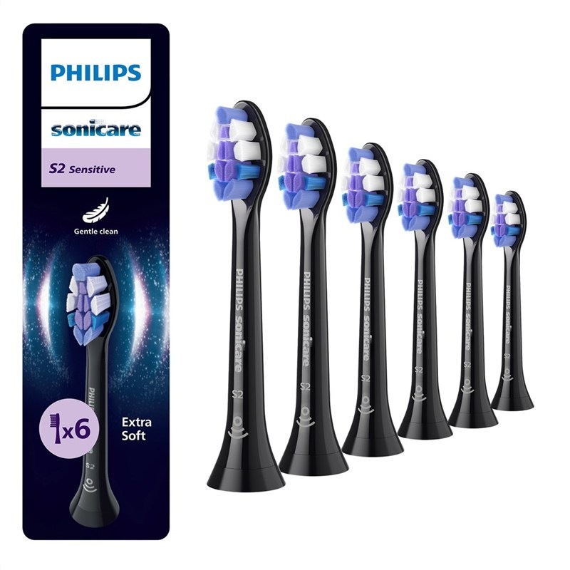 Náhradné hlavice Philips Sonicare Sensitive HX6056/88 čierna Náhradní hlavice Philips HX6056/88 Sonicare Sensitive
