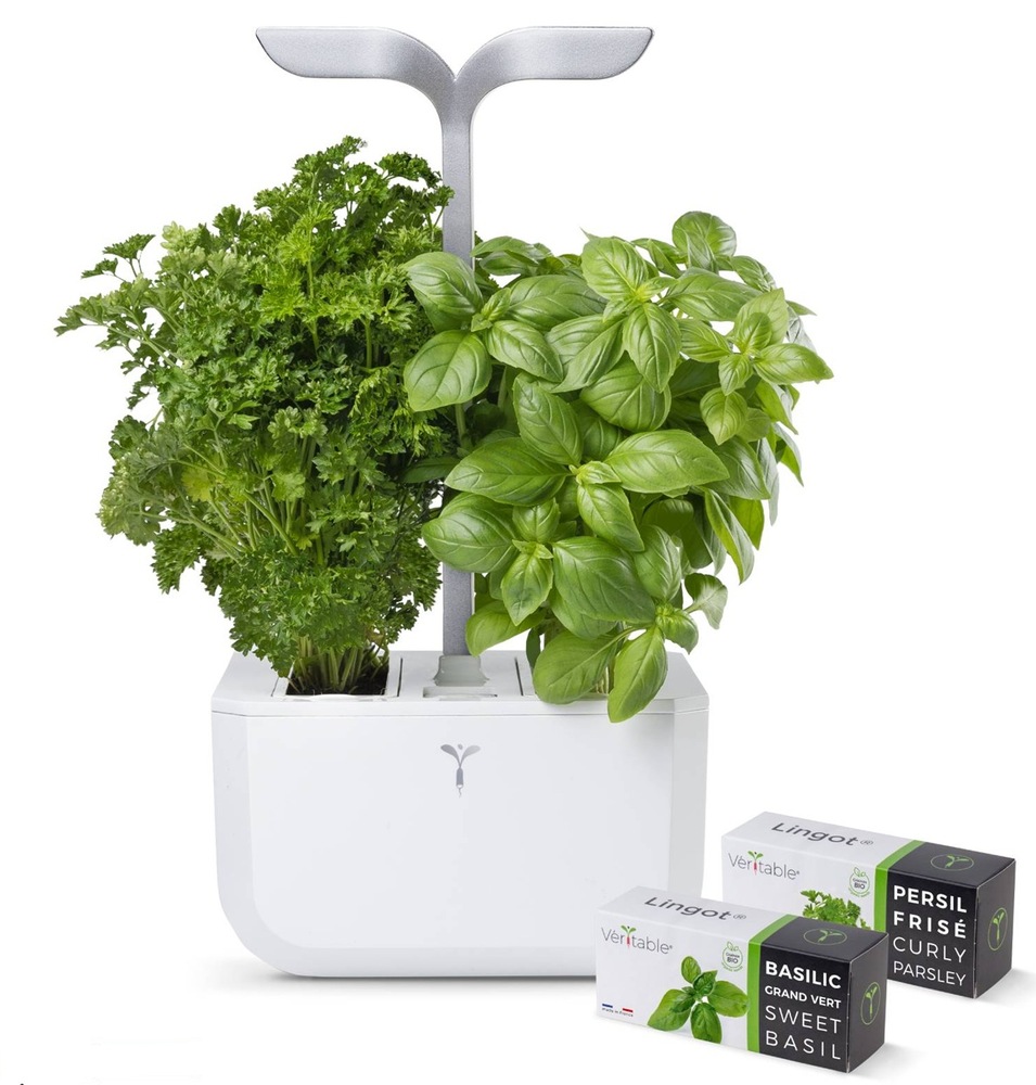 Inteligentný kvetináč Véritable Exky SMART biely Chytrý kvetináč Véritable Exky SMART s ukážkou sadeníc