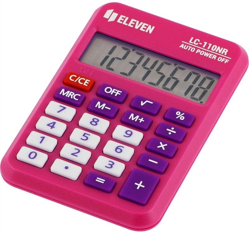 Vrecková osemmiestna kalkulačka Eleven LC-110NR-PK