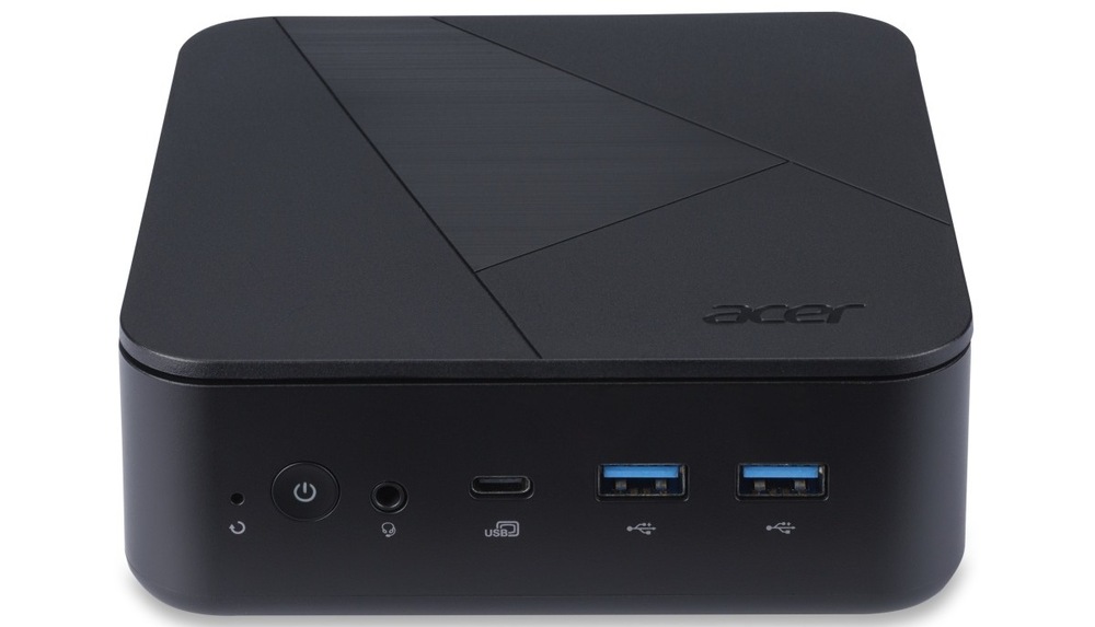 PC mini Acer Veriton N1502G-13U5U NUC čierny Detail obrázku PC mini.