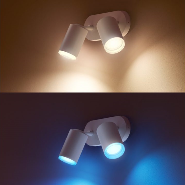 Bodové svietidlo Philips Hue Fugato White and Color Ambiance 2 Spot biele Bodové svietidlo Philips Hue Fugato White and Color Ambiance 2 Spot biele