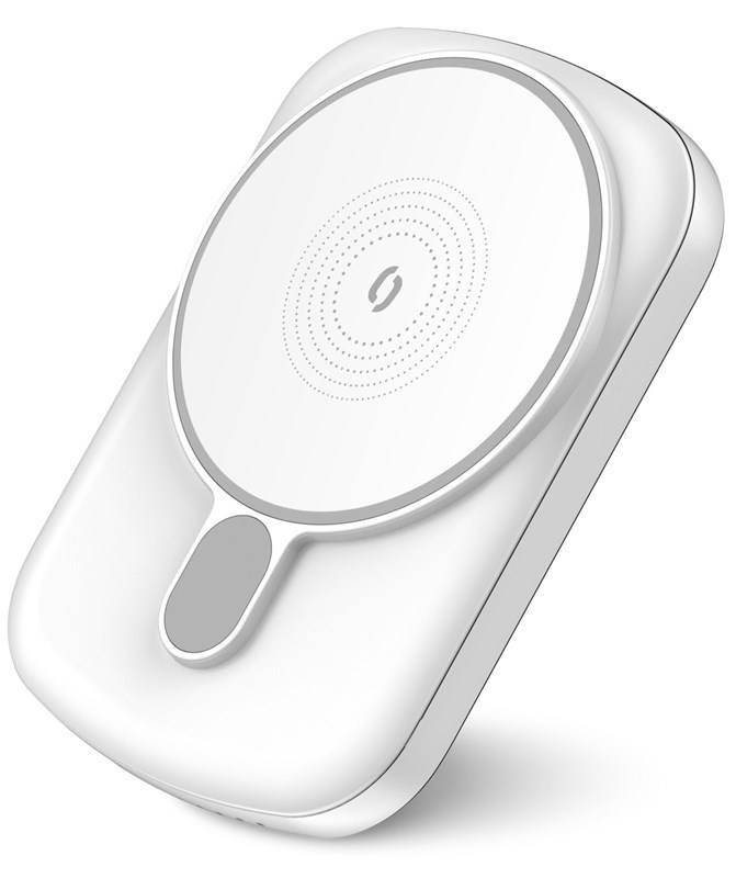 Powerbank Aligator Mag-Bank, určené pre Magsafe, 5000mAh biela