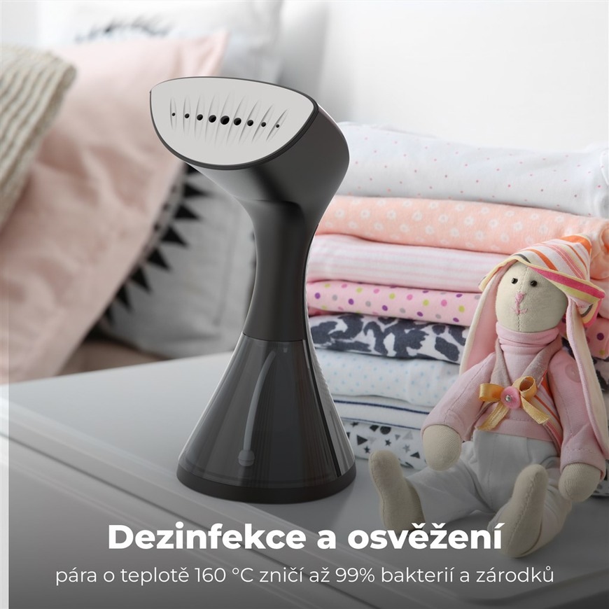 Ručný naparovač odevov AENO GS1 čierny/sivý AENO GS1