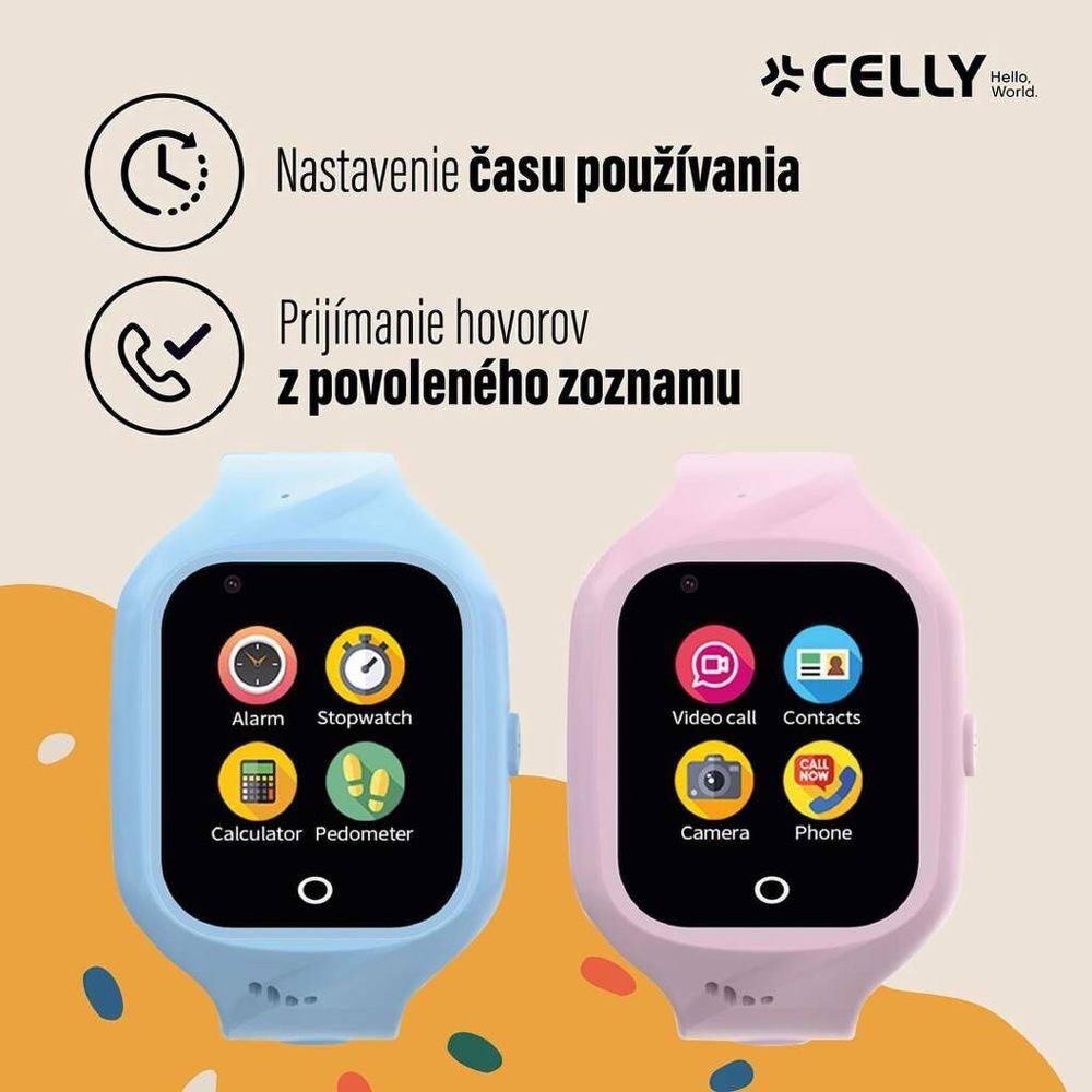 Inteligentné hodinky Celly Kidswatch 4G modré Inteligentné hodinky Celly Kidswatch 4G modré