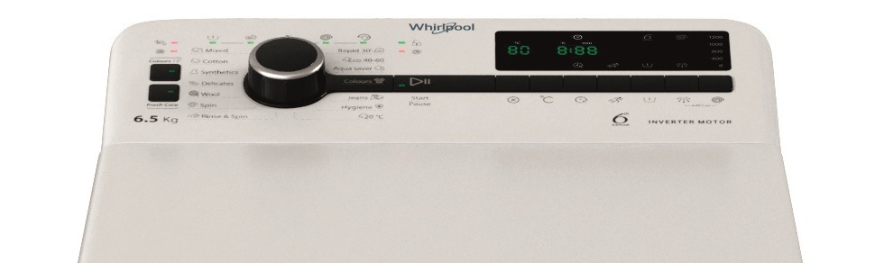Práčka Whirlpool TDLRB 65261BS EU/N biela Práčka Whirlpool TDLRB 65261BS EU/N