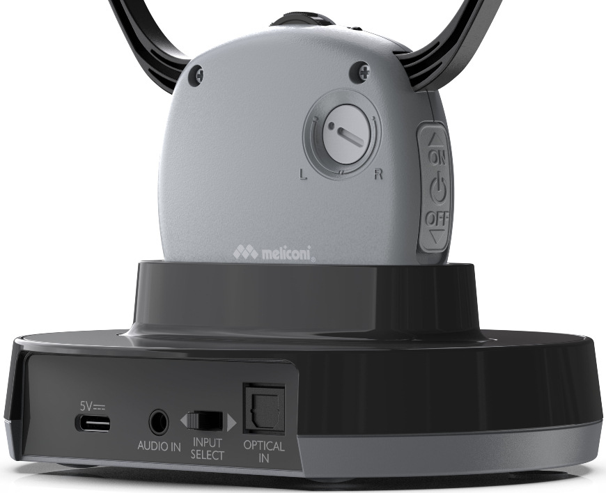 Meliconi HP Easy audiol TV, čierna/sivá