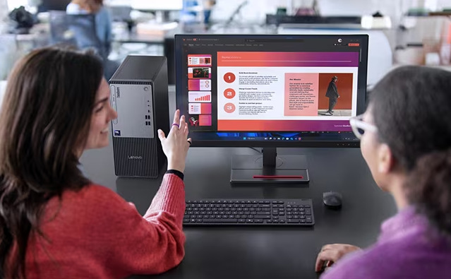 Stolný počítač Lenovo ThinkCentre neo 50t Gen 6 čierny/sivý Lenovo ThinkCentre neo 50t Gen 6 prináša pokročilé vychytávky umelej inteligencie