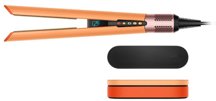 Žehlička na vlasy Dyson Airstrait HT01 ceramic apricot/topaz s podložkou a úložným boxom
