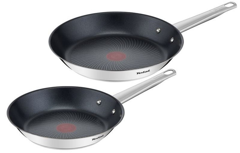 Sada panvíc Tefal Cook Eat B922S204 24 cm a 28 cm nerez
