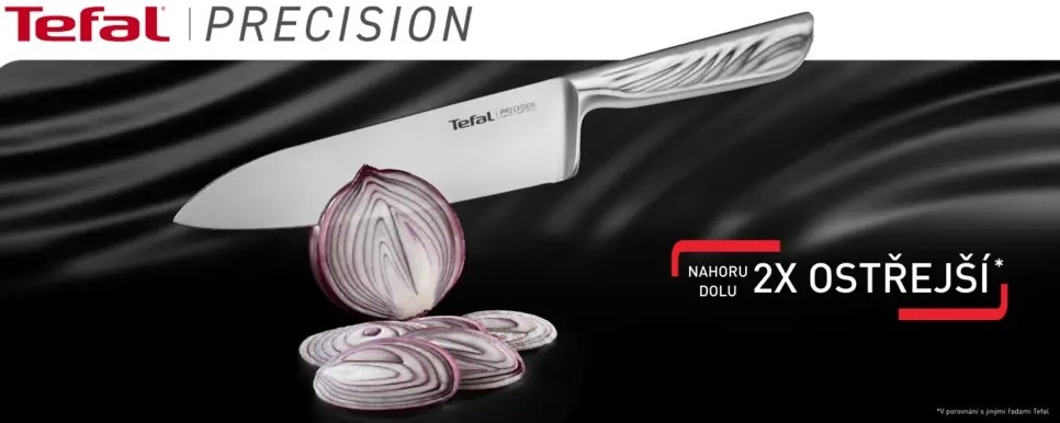 Sada kuchynských nožov Tefal Precision K289S555, 5 ks nerez Sada kuchynských nožov Tefal Precision K289S555, 5 ks nerez