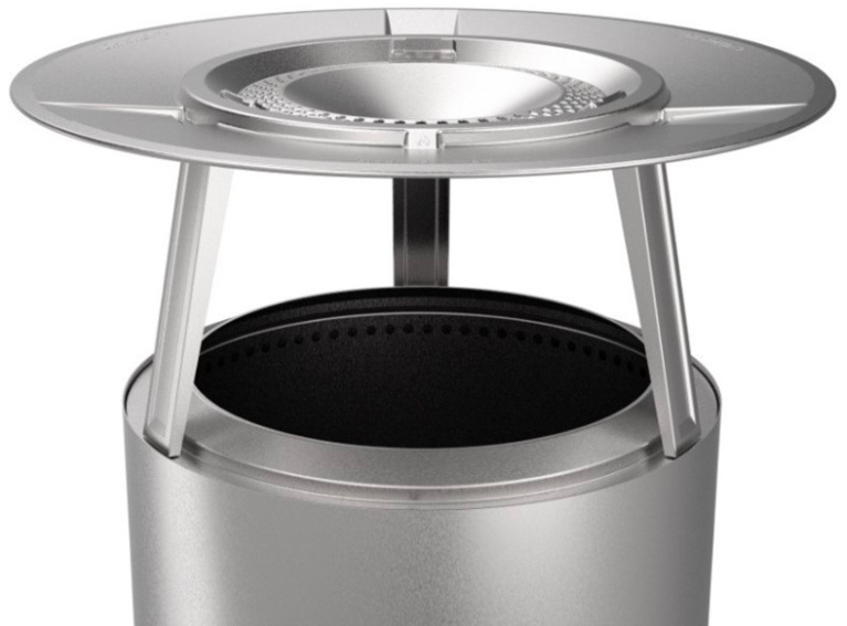 Deflektor tepla Solo Stove Yukon z nerezovej ocele pre bezdymové ohnisko Yukon s rozptylovým diskom
