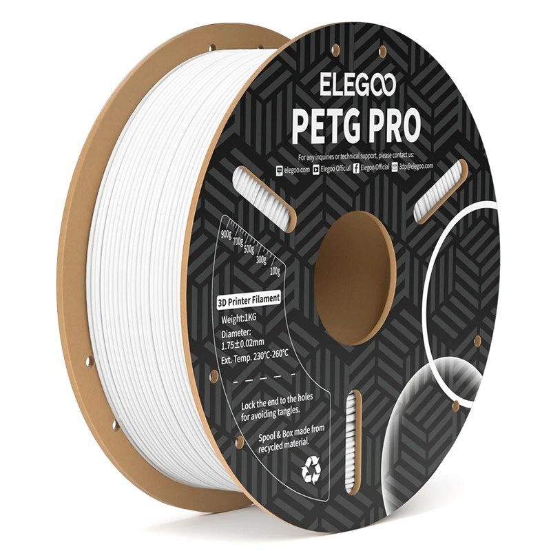 Filament Elegoo s priemerom 1,75 mm, biela farba