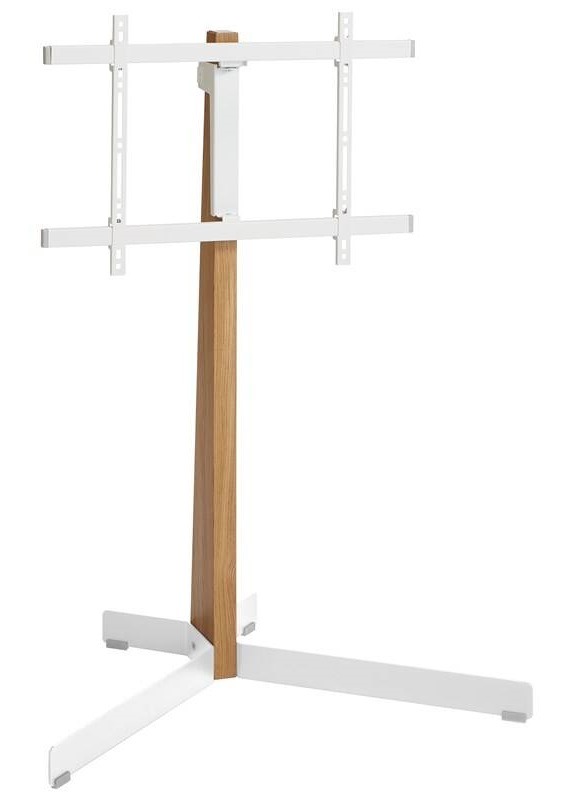 Stojan pre TV Vogel’s TVS 3695W pre uhlopriečky 40" až 77", nosnosť 50 kg biely/drevený