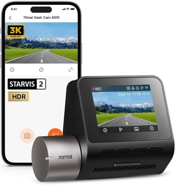 70mai Midrive A510, čierna/strieborná