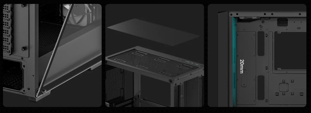 Case DeepCool CC560 MESH V2 biela DeepCool CC560 MESH V2 ťaží aj zo zosilnenej konštrukcie