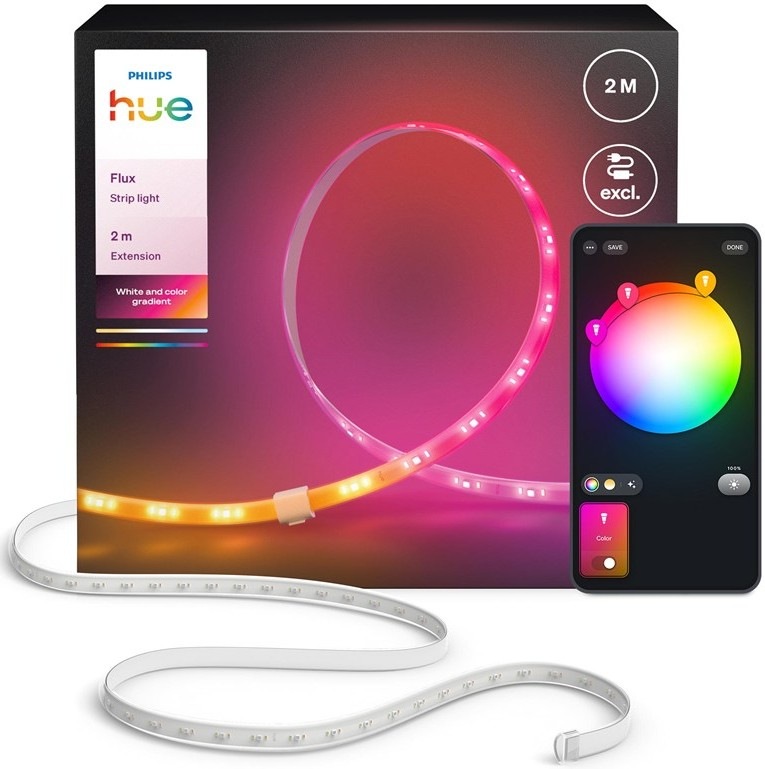 LED pásik Philips Hue Flux strip, light extension s dĺžkou 2 m