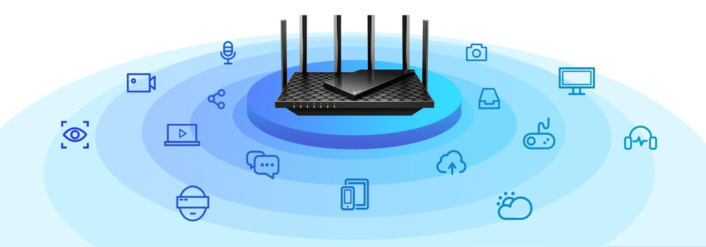Router TP-Link Archer AX72 čierny