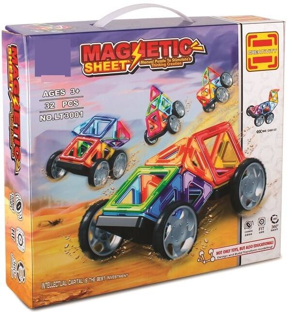 Stavebnica SPARKYS Magnetic Sheet 32 dílků