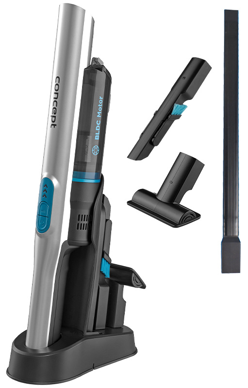 Vysávač akumulátorový Concept VP4430 čierny aku vysavač Concept VP4430