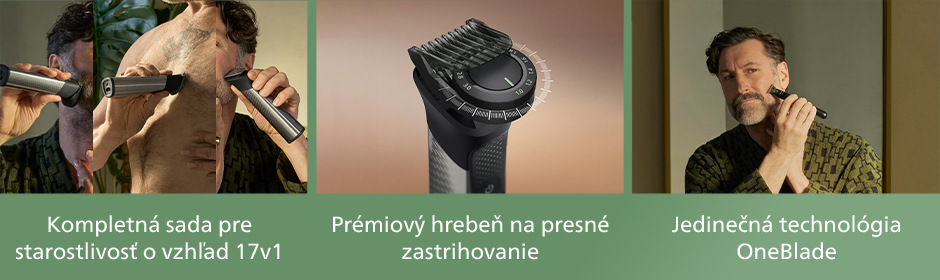 Muž holiaci sa multifunkčným zastrihávačom Philips MG9535/15 Series 9000″ width=