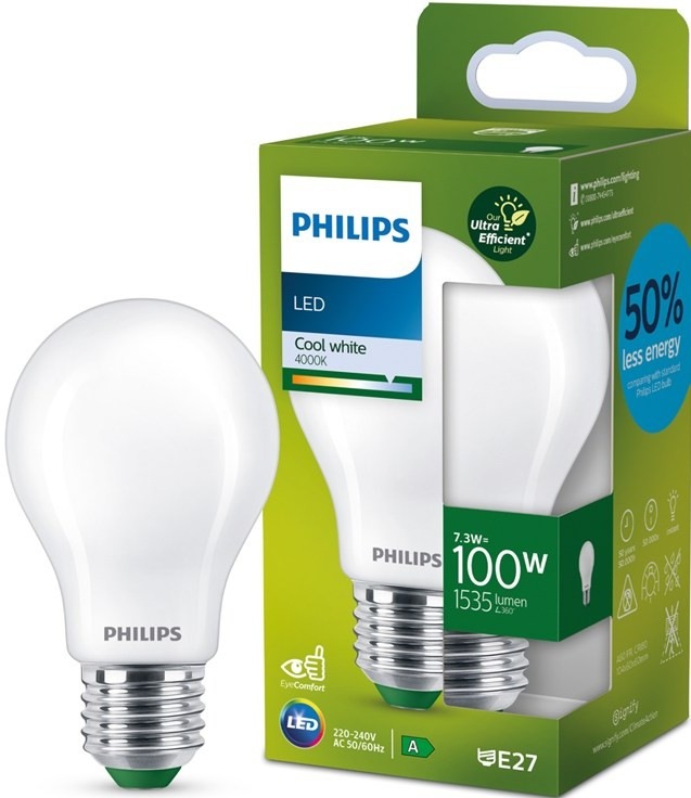 Žiarovka LED Philips 100WA60, E27, neutrálna biela