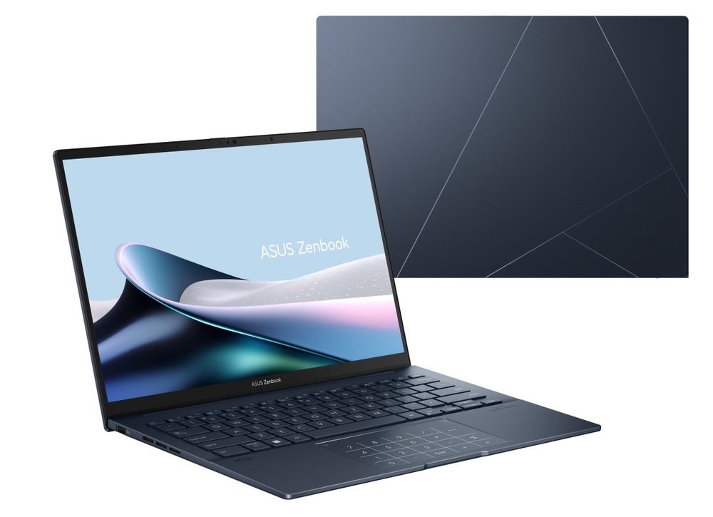Otvorený a zatvorený notebook Asus Zenbook 14″ width=