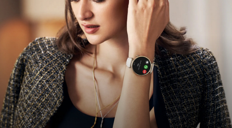 Inteligentné hodinky Huawei Watch GT 4 46 mm - Silver + Green Strap